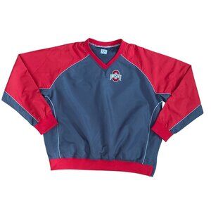 Ohio State Buckeyes Windbreaker Campus Classics The Oval Jacket XXL Red & Gray
